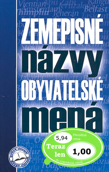 Zemepisné názvy Obyvatelské mená