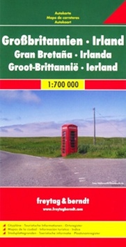 Automapa Velká Británie, Irsko 1:700 000