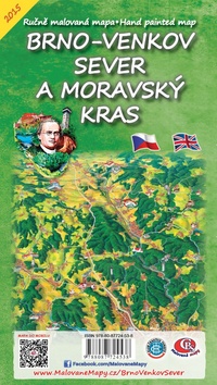 Brno venkov Sever a Moravský kras Skládací mapa