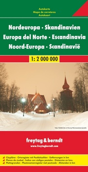 Automapa Severní Evropa, Skandinávie 1:2 000 000