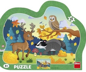 Puzzle 40 Lesní zvířátka deskové