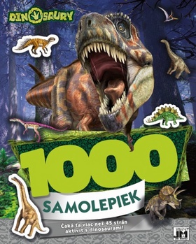 1000 samolepiek Dinosaury