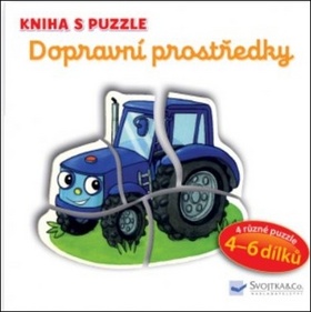 Kniha s puzzle Dopravní prostředky