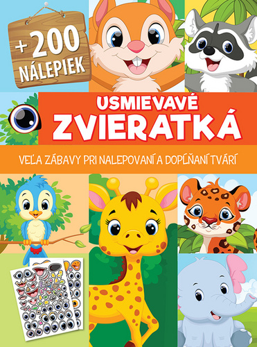 Usmievavé zvieratká +200 nálepiek