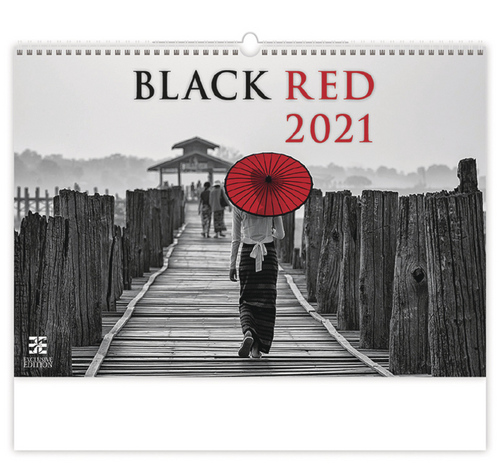 Black Red - nástěnný kalendář 2021