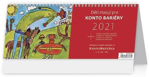 Děti malují pro Konto Bariéry - stolní kalendář 2021