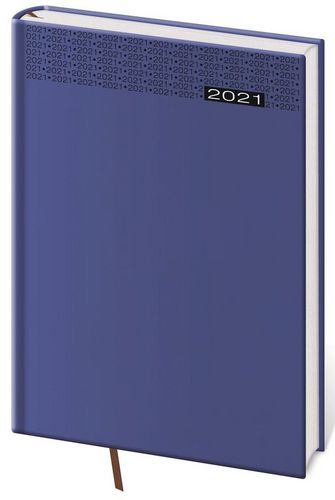 Diář 2021 denní A5 Gommato - modrá