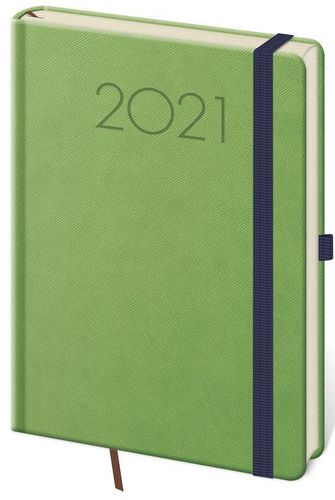 Diář 2021 denní A5 New Praga - zelená