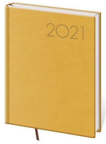 Diář 2021 denní B6 Print - žlutá
