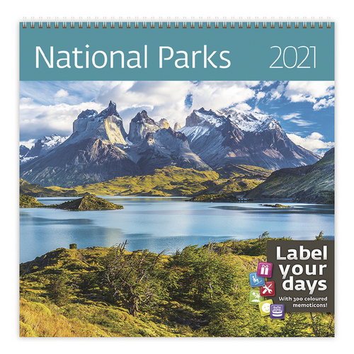 National Parks - nástěnný LP kalendář 2021
