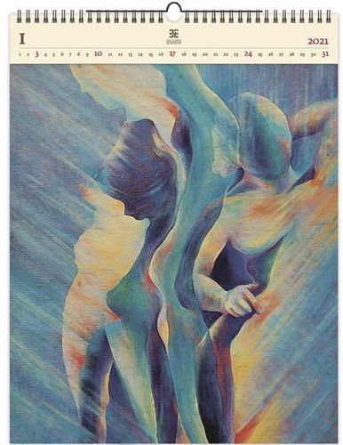 Dřevěný obrazový kalendář 2021 Women II