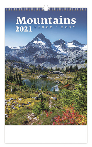 Mountains/Berge/Hory - nástěnný kalendář 2021