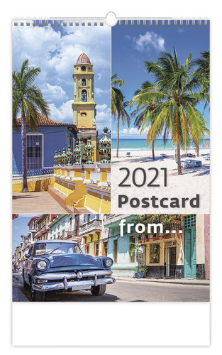 Postcard from.... - nástěnný kalendář 2021