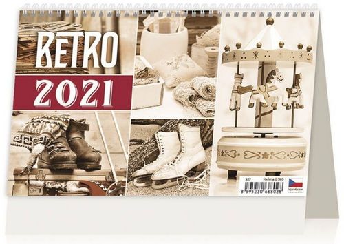Retro - stolní kalendář 2021