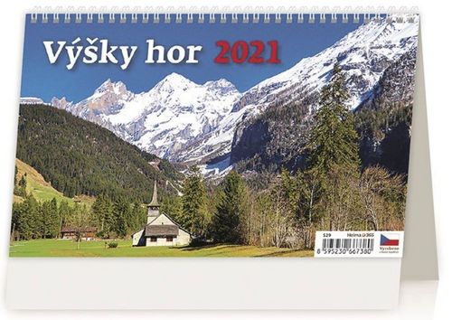 Výšky hor - stolní kalendář 2021