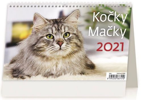 Kočky/Mačky - stolní kalendář 2021
