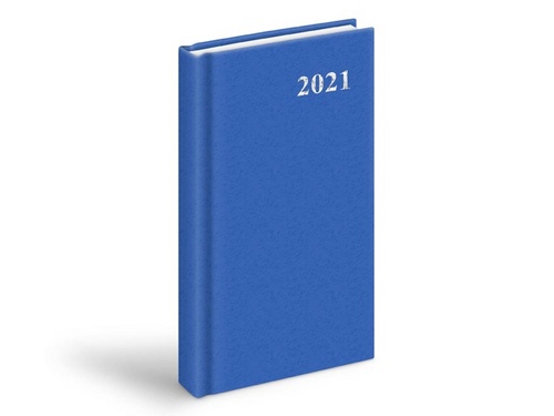 Diář 2021 D802 PVC Blue 90x170 mm