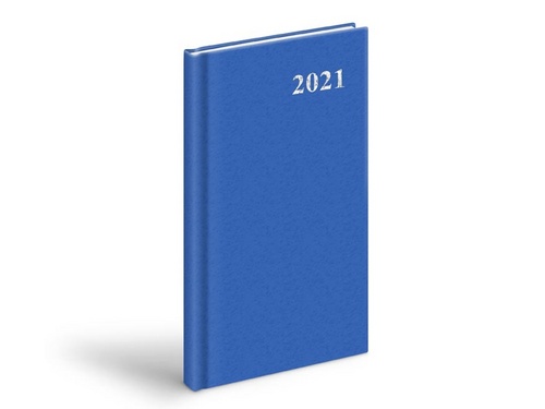 Diář 2021 T806 PVC Blue 90x170 mm