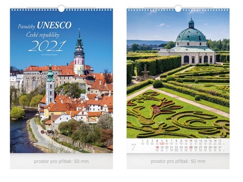 Památky UNESCO ČR - nástěnný kalendář 2021