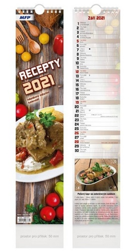 Vázankový Recepty - nástěnný kalendář 2021