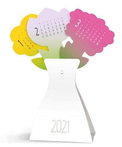 Stojánkový Váza - stolní kalendář 2021