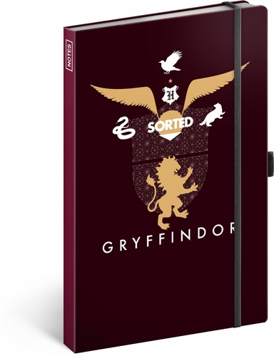 Notes Harry Potter Gryffindor linkovaný