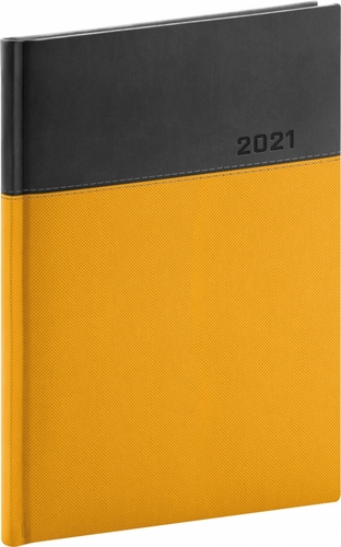 Denní diář Dado 2021, žlutočerný