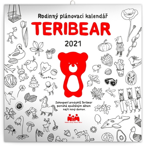 Rodinný kalendář TERIBEAR 2021