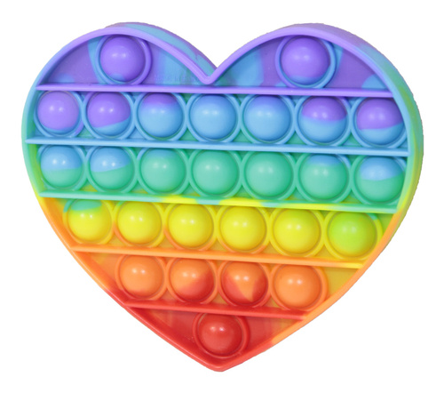 Bubble pops Antistresová společenská hra Srdce duha