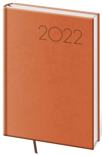 Diář 2022 týdenní A5 Print - oranžová