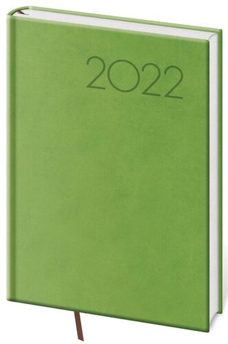 Diář 2022 týdenní A5 Print - světle zelená