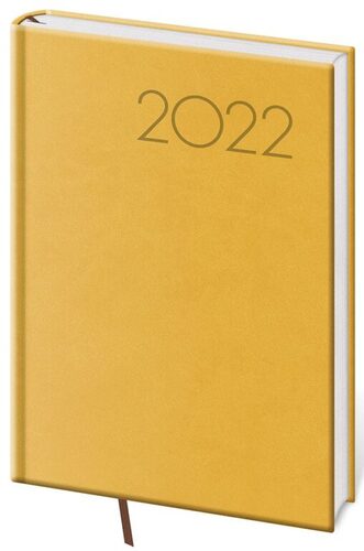 Diář 2022 týdenní A5 Print - žlutá
