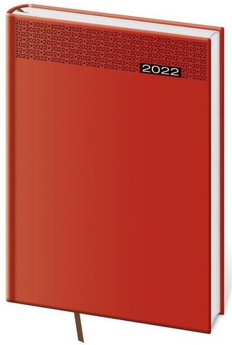 Diář 2022 týdenní B5 Gommato - červená