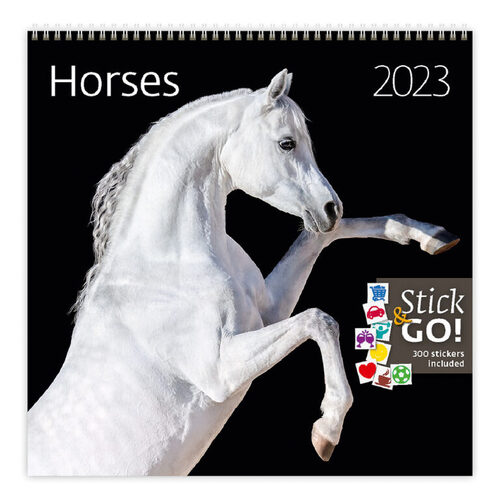 Horses 2023 - nástěnný kalendář
