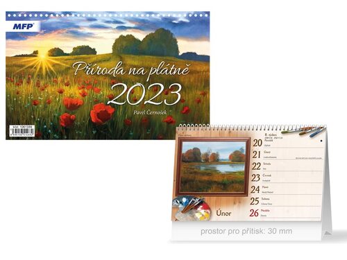 Příroda na plátně 2023 - stolní kalendář