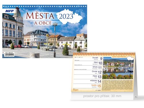 Města a obce ČR 2023 - stolní kalendář