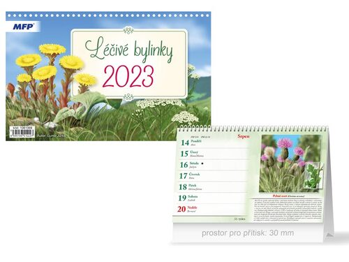 Léčivé bylinky 2023 - stolní kalendář
