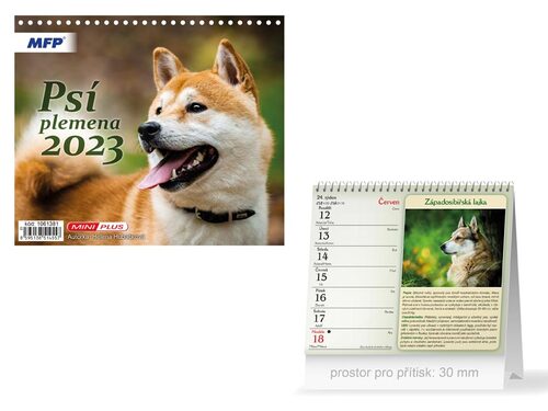 Mini Psí plemena 2023 - stolní kalendář
