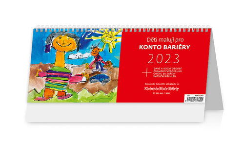 Děti malují pro Konto Bariéry 2023 - stolní kalendář