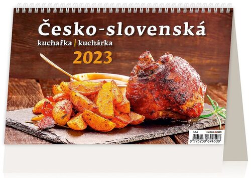 Česko-slovenská kuchařka/kuchárka 2023 - stolní kalendář