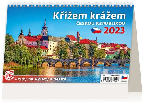 Křížem krážem Českou republikou 2023 - stolní kalendář