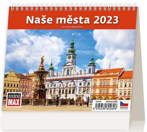 MiniMax Naše města 2023 - stolní kalendář