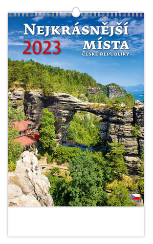 Nejkrásnější místa ČR 2023 - nástěnný kalendář