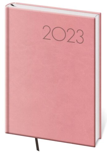 Diář 2023 denní A5 Print - růžová