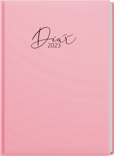Týdenní diář 2023 Oscar Pastelo A5 Růžová