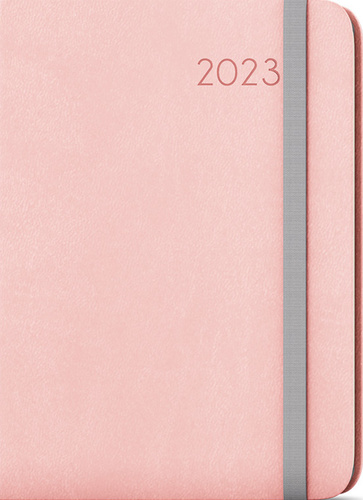 Diář 2023 Týdenní diář Flexi A5 Pastelová růžová