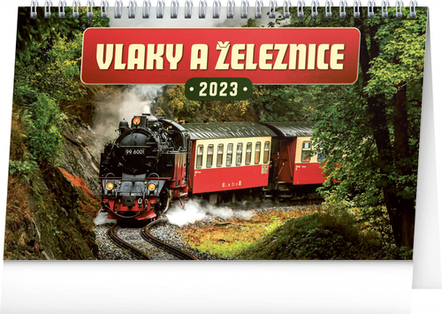 Vlaky a železnice 2023 - stolní kalendář