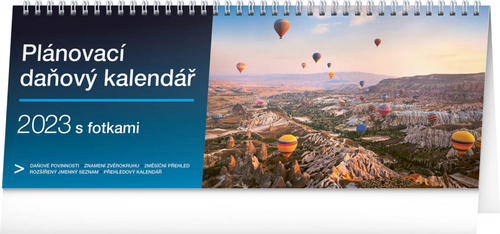 Plánovací daňový kalendář s fotkami 2023 - stolní kalendář