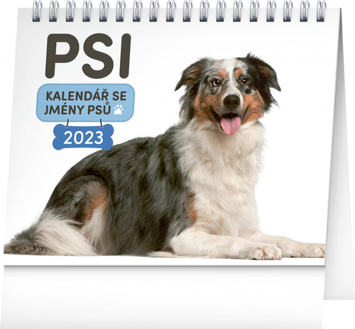 Kalendář Psi se jmény psů 2023 - stolní kalendář