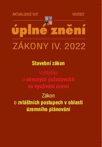 Aktualizace IV/2 2022 – stavební zákon, územní plánování